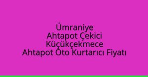 Ümraniye Ahtapot Çekici – Küçükçekmece Ahtapot Oto Kurtarıcı Fiyatı