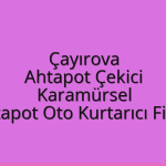 Çayırova Ahtapot Çekici – Karamürsel Ahtapot Oto Kurtarıcı Fiyatı
