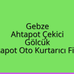 Gebze Ahtapot Çekici – Gölcük Ahtapot Oto Kurtarıcı Fiyatı
