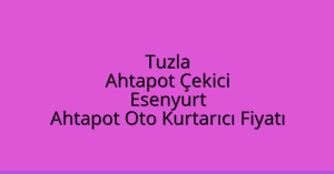 Tuzla Ahtapot Çekici – Esenyurt Ahtapot Oto Kurtarıcı Fiyatı