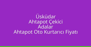 Üsküdar Ahtapot Çekici – Adalar Ahtapot Oto Kurtarıcı Fiyatı