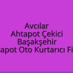 Avcılar Ahtapot Çekici – Başakşehir Ahtapot Oto Kurtarıcı Fiyatı